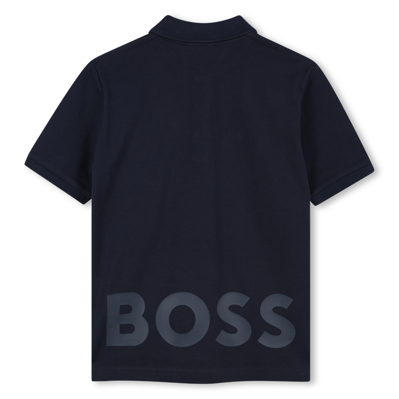 Baumwoll-Poloshirt mit Logo BOSS 
                        BOY