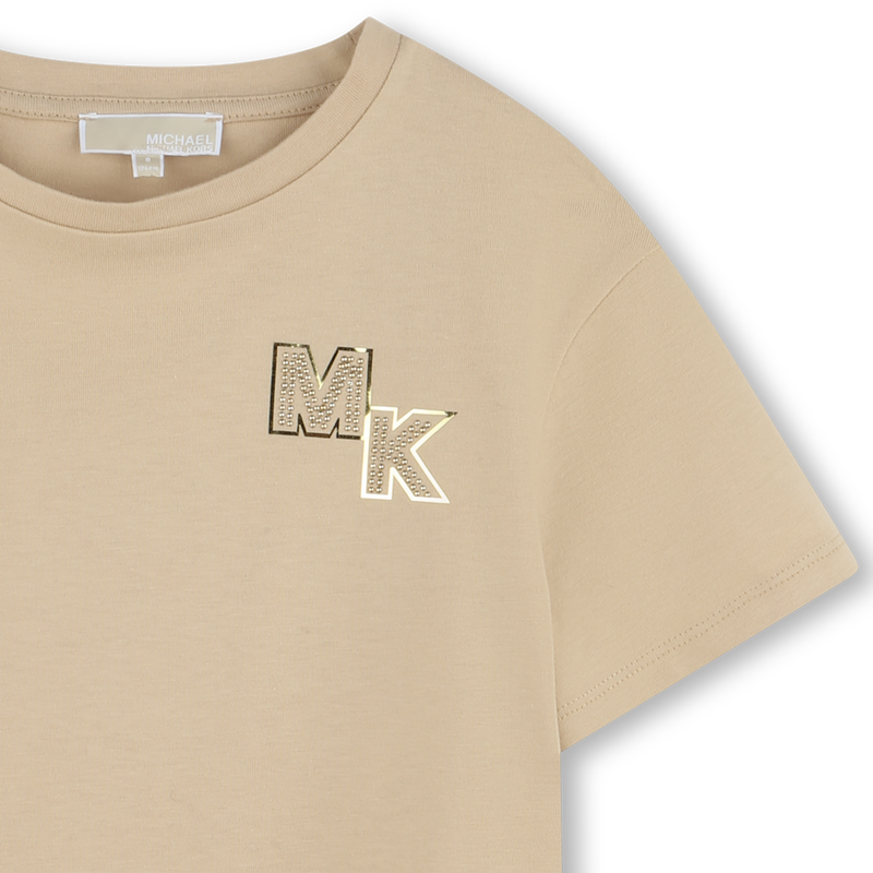 Kurz&auml;rmliges Baumwoll-T-Shirt MICHAEL KORS 
                        GIRL