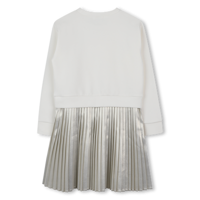 Langärmeliges Kleid aus Bi-Material MICHAEL KORS GIRL