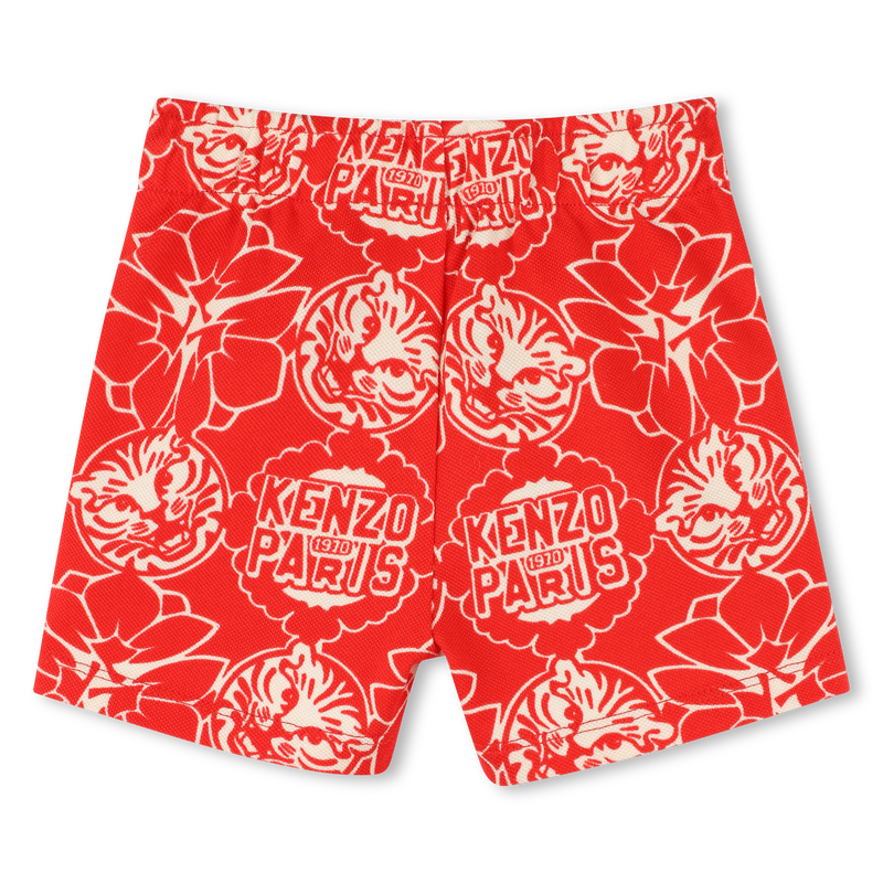 Baumwoll-Bermuda mit Print KENZO KIDS 
                        BOY