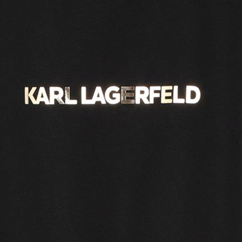 Kleid aus Materialmix KARL LAGERFELD KIDS 
                        GIRL