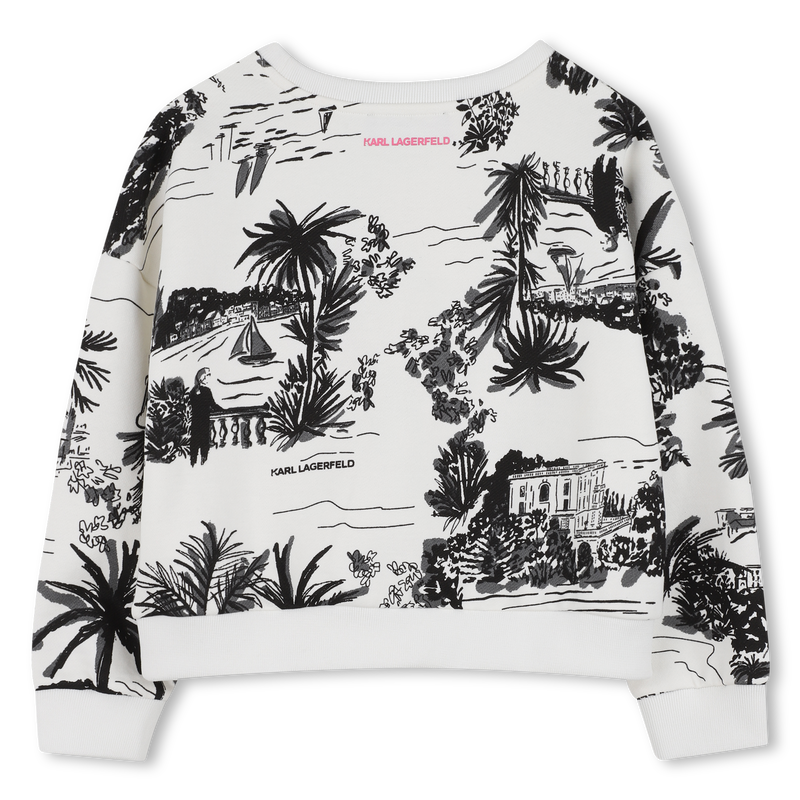 FLEECE-SWEATSHIRT KARL LAGERFELD KIDS 
                        GIRL