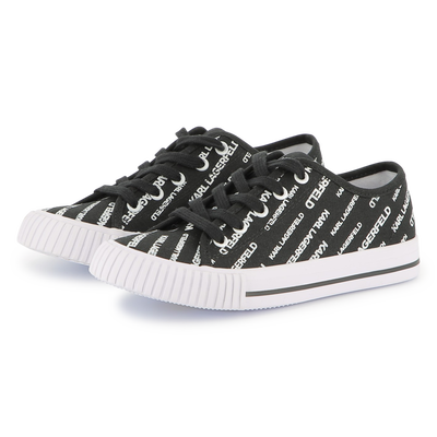 Schn&uuml;rsneaker mit Logoprint KARL LAGERFELD KIDS BOY