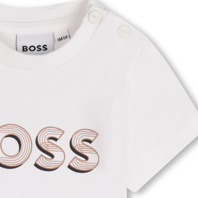 T-Shirt mit gedrucktem Logo BOSS 
                        BOY