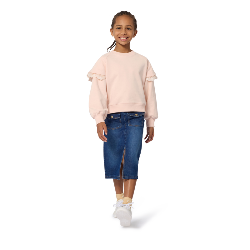 Midirock aus Denim CHLOE 
                        GIRL