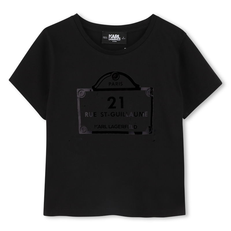 Bedrucktes T-Shirt KARL LAGERFELD KIDS 
                        GIRL