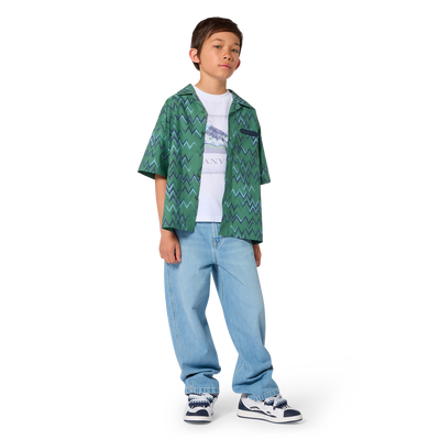 KURZ&Auml;RMELIGES T-SHIRT LANVIN BOY