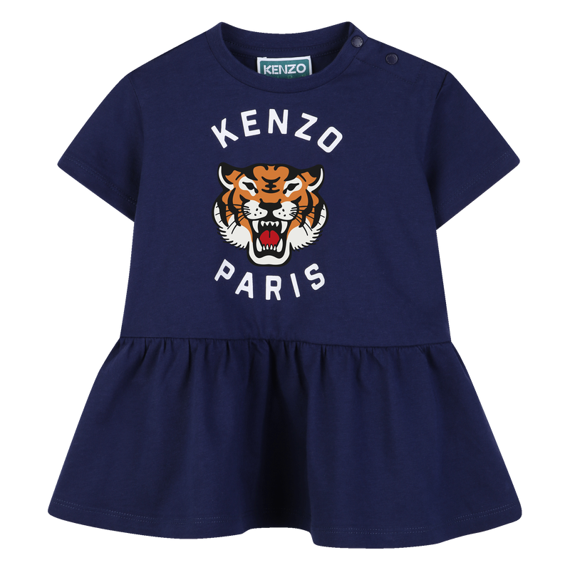 KLEID IN DER TAILLE GERAFFT KENZO KIDS 
                        GIRL