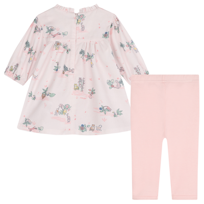 Baumwoll-Kleid und Leggings KENZO KIDS GIRL