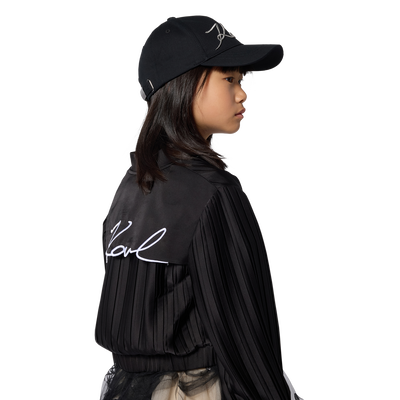 Jacke mit plissierten &auml;rmeln KARL LAGERFELD KIDS GIRL