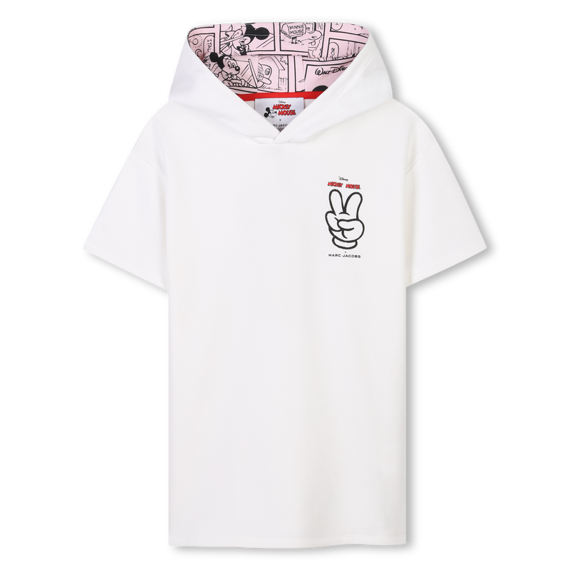 Baumwoll-Kleid mit Kapuze MARC JACOBS 
                        GIRL