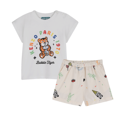 SET AUS T-SHIRT UND SHORTS KENZO KIDS BOY