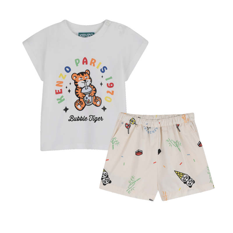SET AUS T-SHIRT UND SHORTS KENZO KIDS 
                        BOY