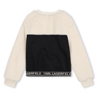 Sweatshirt aus 2 Materialien KARL LAGERFELD KIDS 
                    GIRL