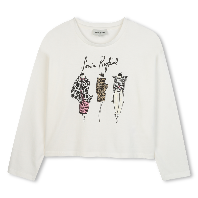 Lang&auml;rmeliges T-Shirt SONIA RYKIEL 
                        GIRL