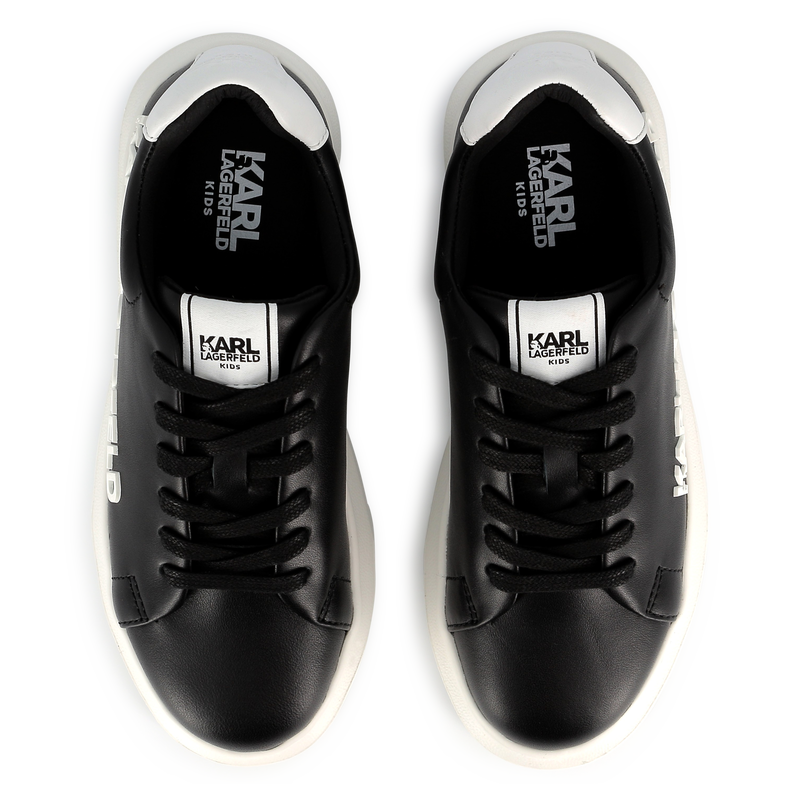 Schn&uuml;rsneakers aus Leder KARL LAGERFELD KIDS 
                        UNISEX