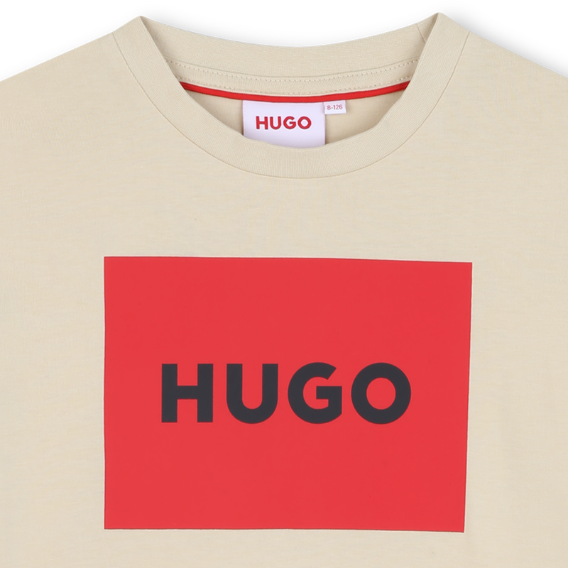 Kurzarm-T-Shirt aus Baumwolle HUGO 
                        BOY