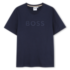T-Shirt mit kurzen &Auml;rmeln, MARINE, hi-res