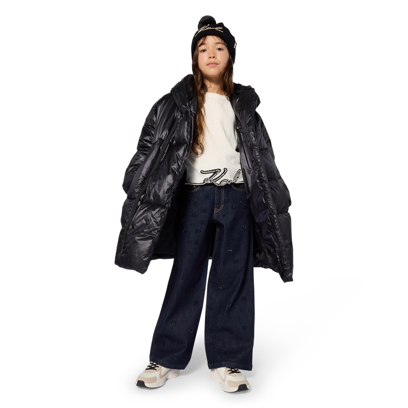 Lange Daunenjacke KARL LAGERFELD KIDS 
                        GIRL