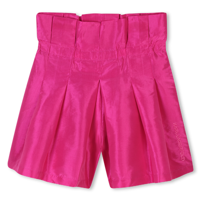 Elegante Shorts aus Seidentaft KARL LAGERFELD KIDS GIRL
