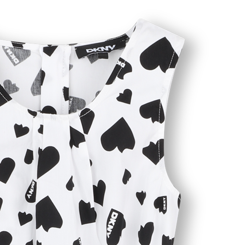 Baumwollkleid mit Print DKNY 
                        GIRL