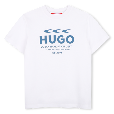 T-Shirt mit kurzen &Auml;rmeln HUGO BOY