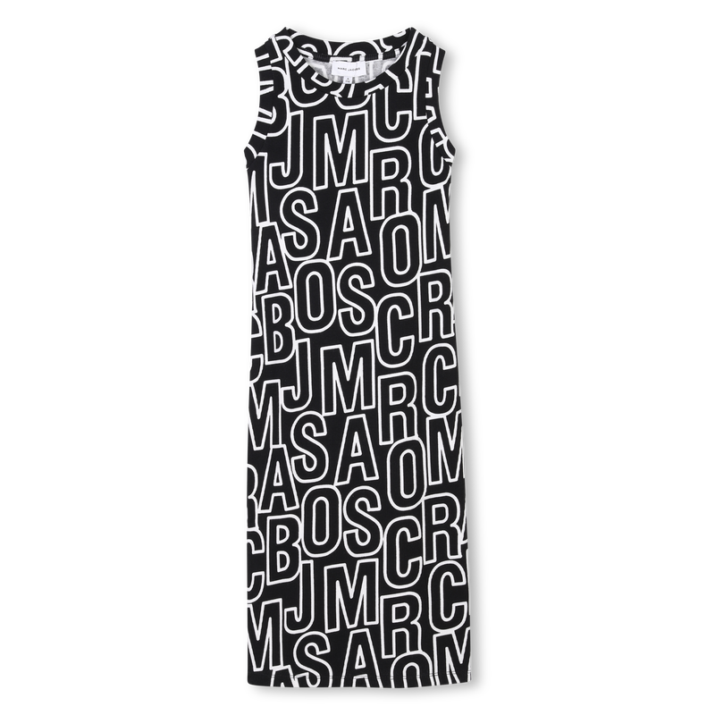 Geripptes, &auml;rmelloses Kleid MARC JACOBS 
                        GIRL