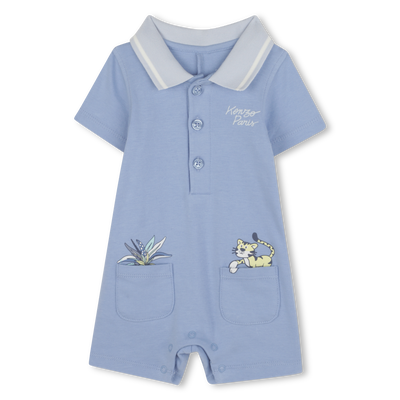 Kurzer Jumpsuit mit Taschen KENZO KIDS BOY