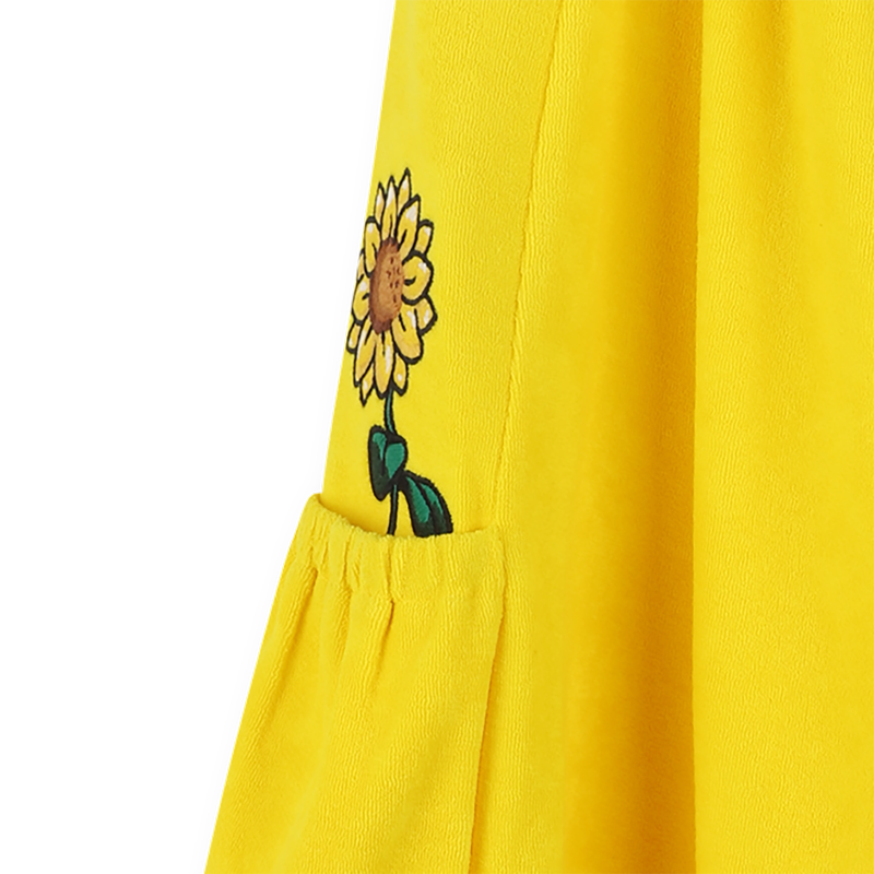 Frotteekleid mit Stickereien KENZO KIDS 
                        GIRL