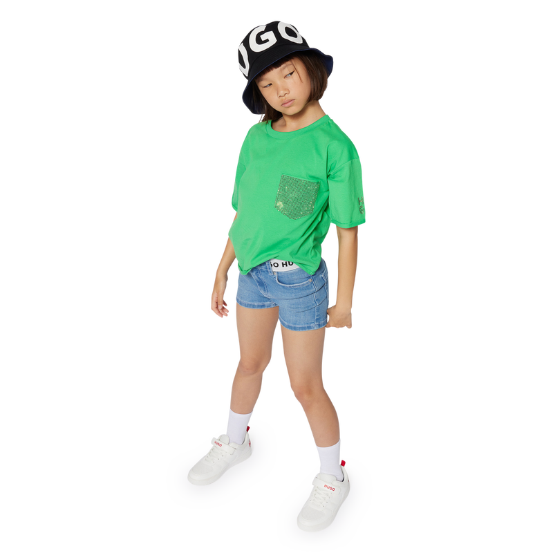 Schn&uuml;rsneaker mit Klett HUGO 
                    BOY