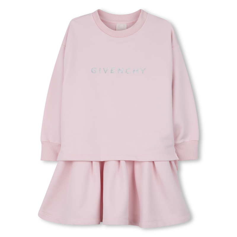 Kleid mit plissiertem Unterteil und Schlitzen GIVENCHY 
                        GIRL