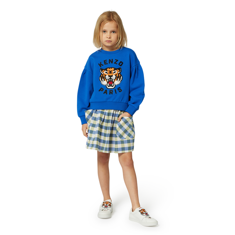Karierter Rock aus Baumwolle KENZO KIDS 
                        GIRL