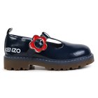 Leder-Ballerinas mit Schnalle KENZO KIDS 
                    GIRL