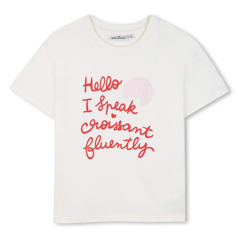 T-Shirt mit kurzen &Auml;rmeln KIDS AROUND 
                        GIRL