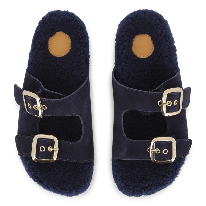 Sandalen aus Rindsveloursleder CHLOE 
                        GIRL