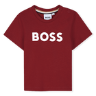 T-Shirt mit kurzen &Auml;rmeln, DUNKEL ROT, hi-res