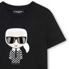 T-shirt mit metallic-print KARL LAGERFELD KIDS 
                    BOY