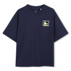 Kurz&auml;rmeliges t-shirt, MARINE, hi-res