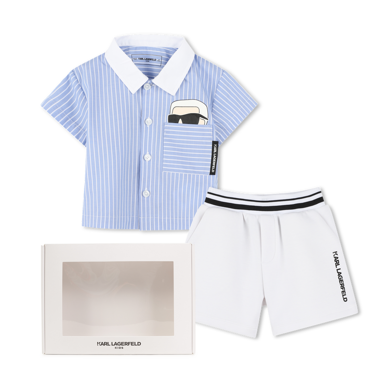 Set aus Hemd und Shorts KARL LAGERFELD KIDS 
                        BOY