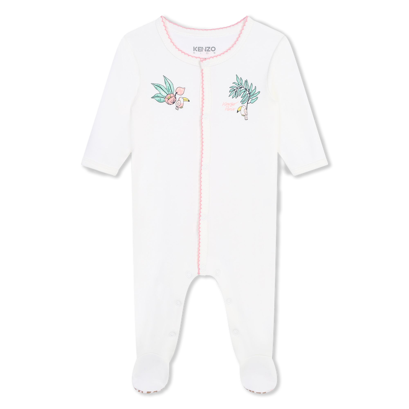 Baumwoll-Pyjama mit Druckknopf KENZO KIDS 
                        GIRL