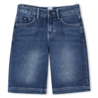 5-Pocket-Shorts aus Denim, STONE PULVERISATION, hi-res
