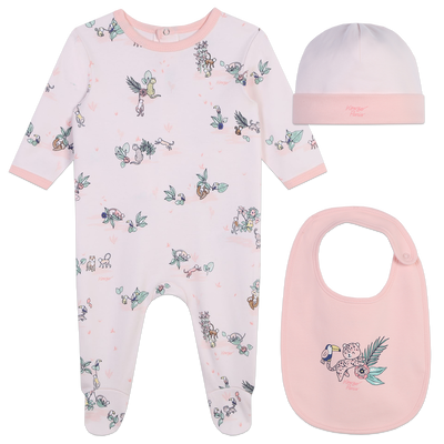 Baumwoll-Pyjama, M&uuml;tze &amp; Latz KENZO KIDS GIRL