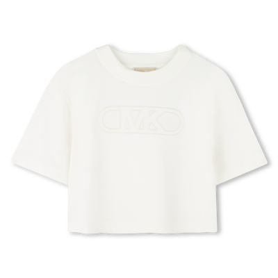 Baumwoll-T-Shirt mit Stickerei MICHAEL KORS GIRL