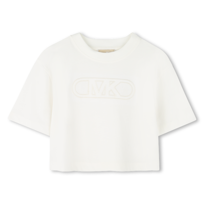 Baumwoll-T-Shirt mit Stickerei MICHAEL KORS 
                        GIRL
