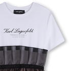 Kurz&auml;rmeliges formelles kleid KARL LAGERFELD KIDS 
                    GIRL