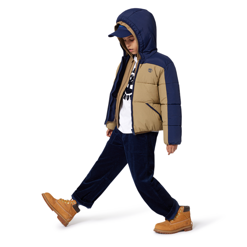 Wasserabweisende Daunenjacke mit Kapuze TIMBERLAND 
                        BOY