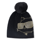 Strickm&uuml;tze mit Bommel KARL LAGERFELD KIDS 
                    GIRL