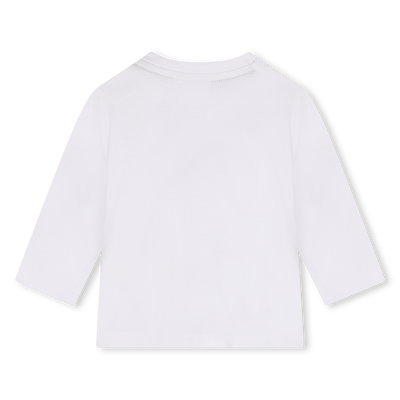 Baumwoll-Langarmshirt mit Logo BOSS BOY