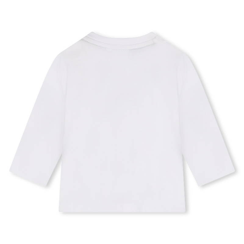 Baumwoll-Langarmshirt mit Logo BOSS 
                        BOY