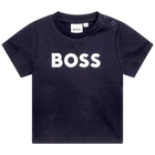 T-Shirt mit kurzen &Auml;rmeln, MARINE, hi-res